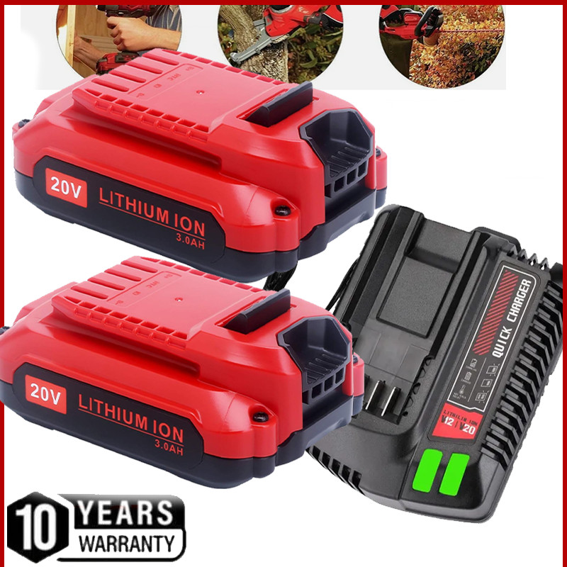 Replacement For Craftsman V20 20Volt MAX Lithium Battery and Charger CMCB204 US