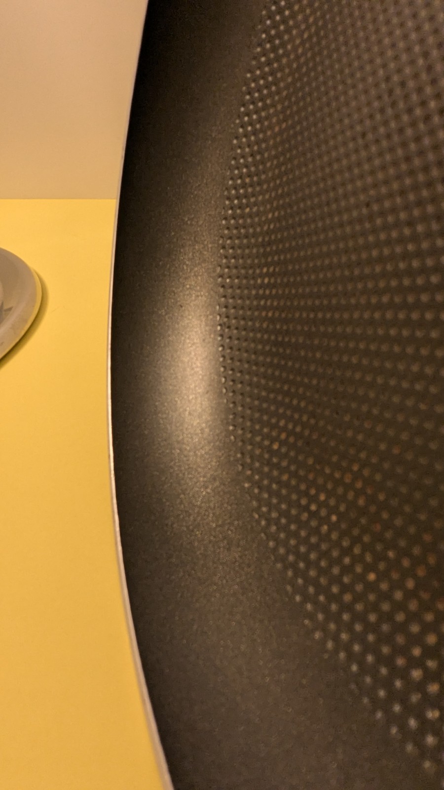 Brand ? Un-Flat SHALLOW Texture Coated 12″ Frypan & Lid. But Much Life Left