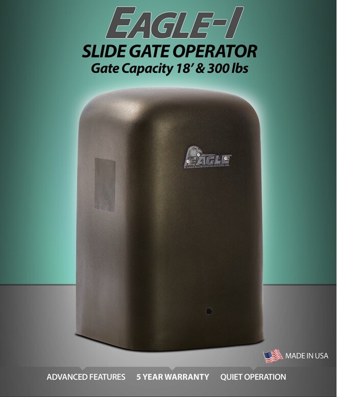 Eagle 1 Slide Gate Operator for Home Driveway Motor Electric Residential Gate