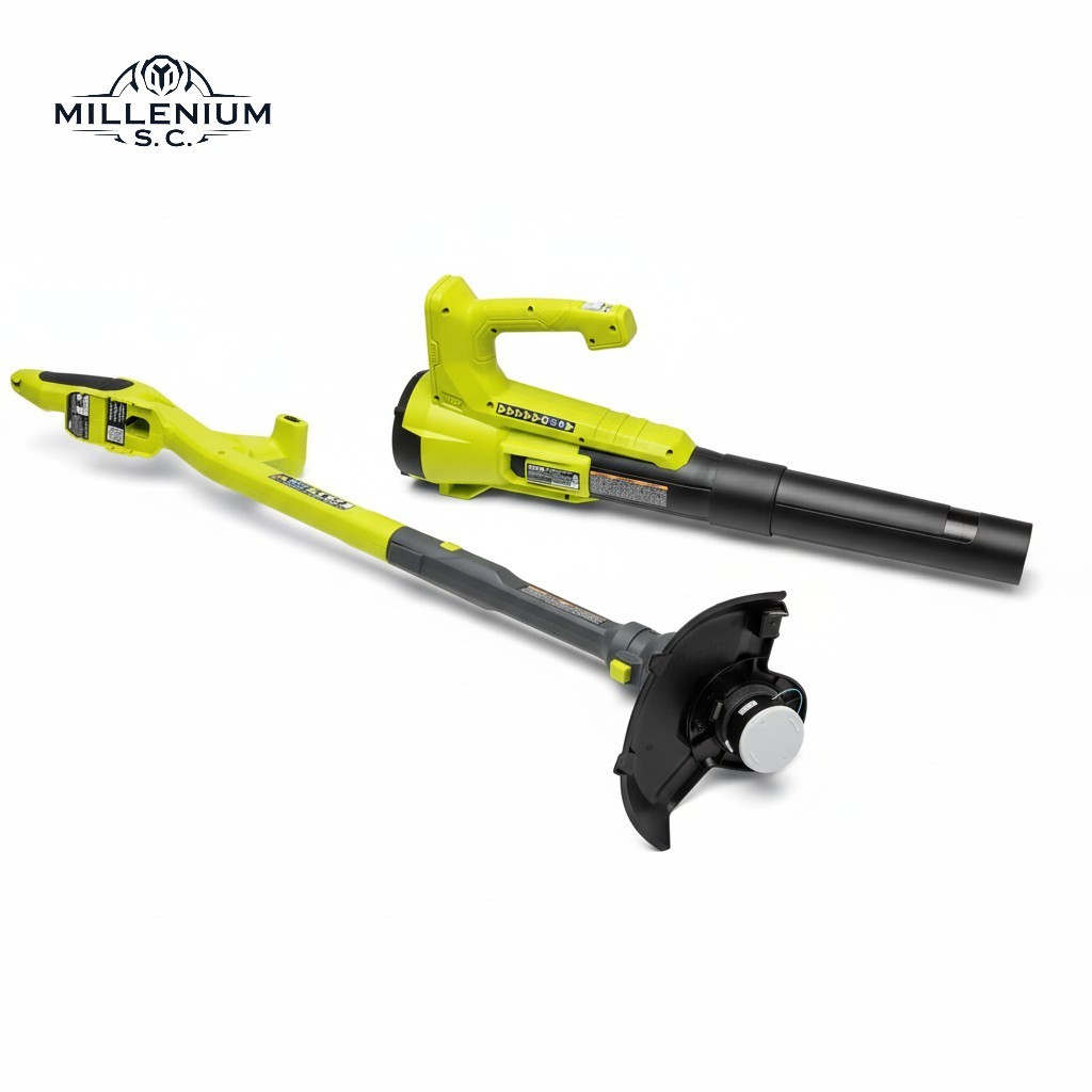 RYOBI 18V ONE+ 10″ String Trimmer & 250 CFM Blower Combo PCLCK201K – OPEN BOX
