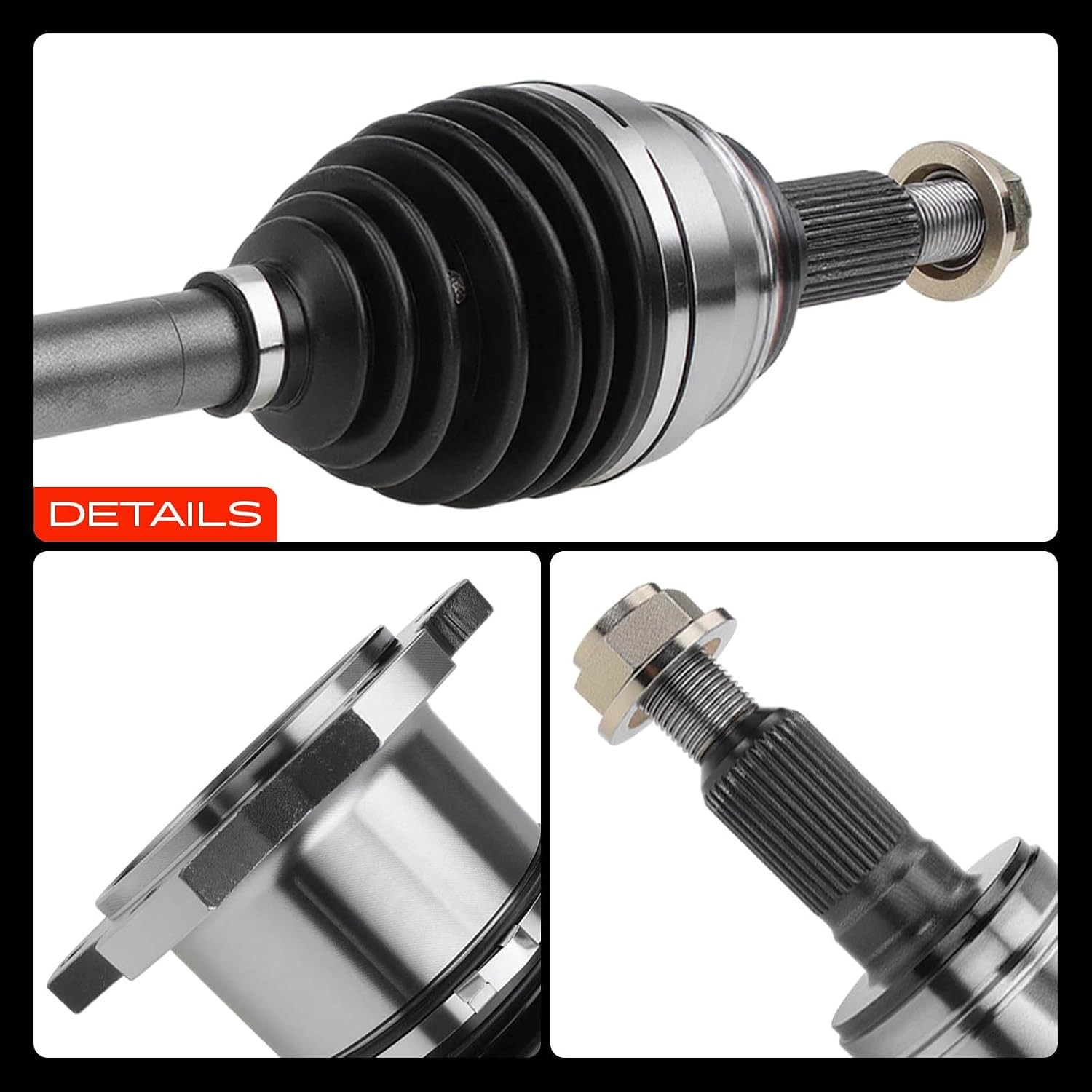 CV Axle Shaft Assembly Compatible with Cadillac Front Driver or Passenger Side