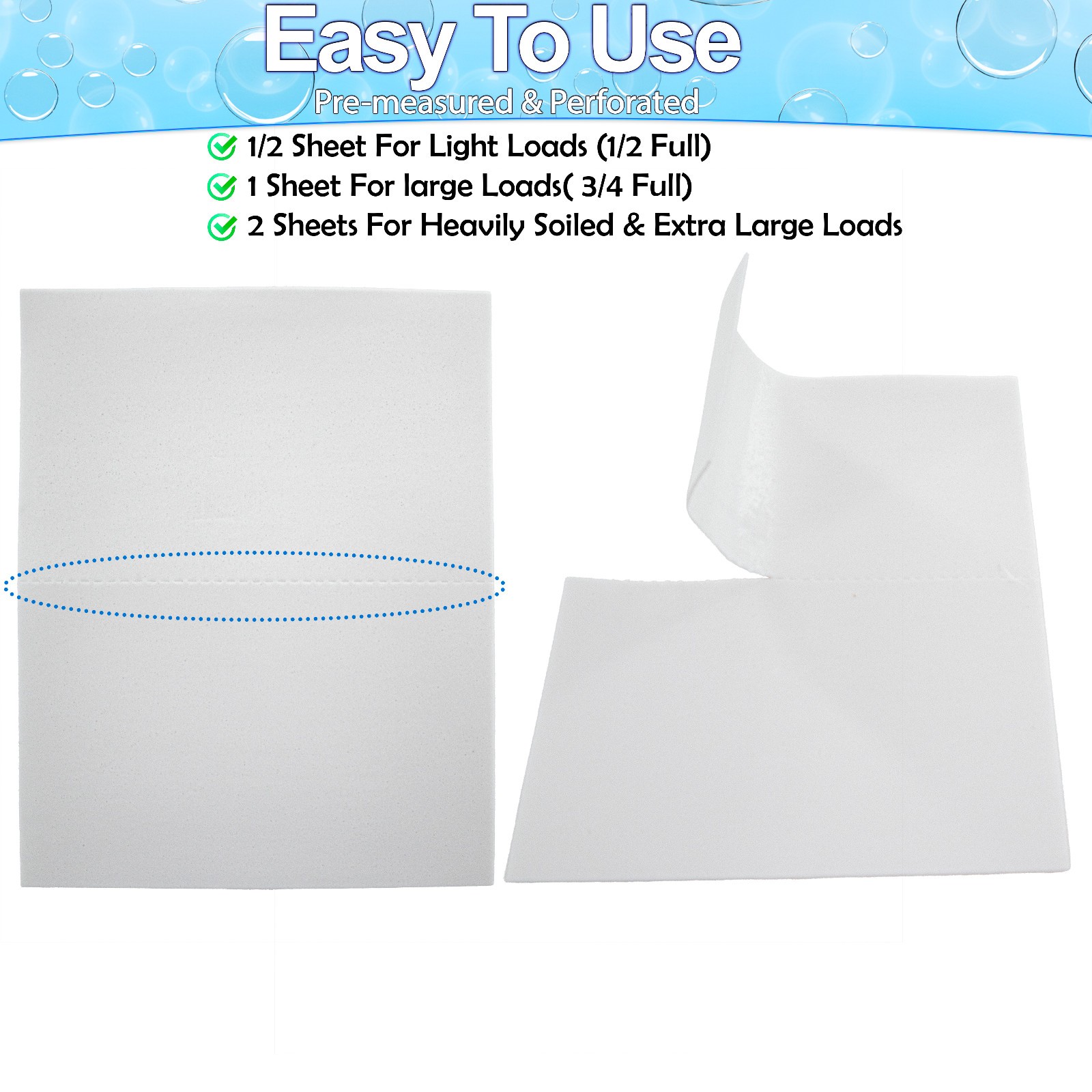 Laundry Detergent Sheets (120 Loads) Eco-Friendly, Hypoallergenic, & Enzyme-Base