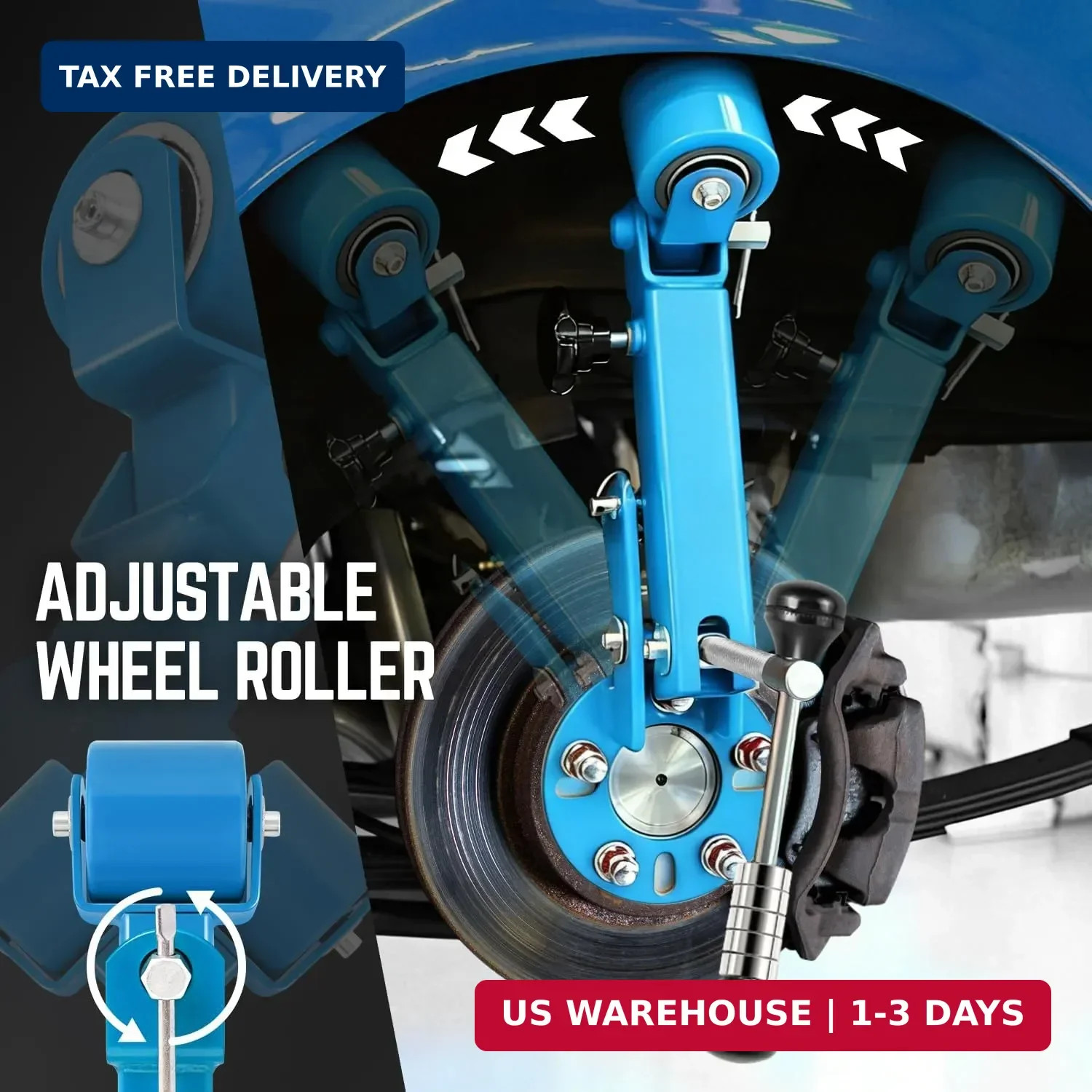 DNA MOTORING TOOLS-00249 Fender Roller Reforming Extending Tool Heavy Duty Wheel