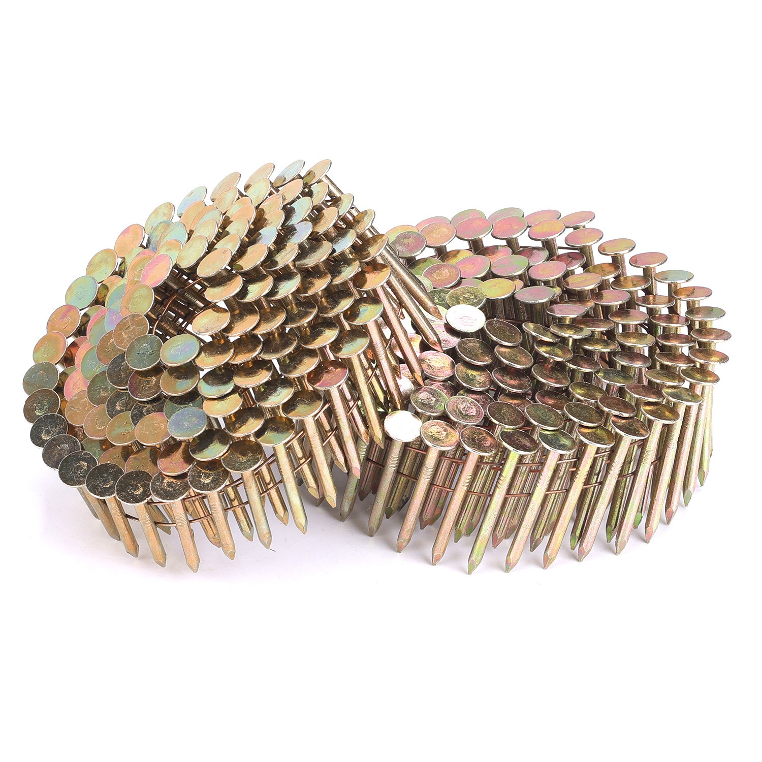 2,880 Counts meite 15 Degree Coil Roofing Nails 1″ to 1-3/4″ Length Round Head