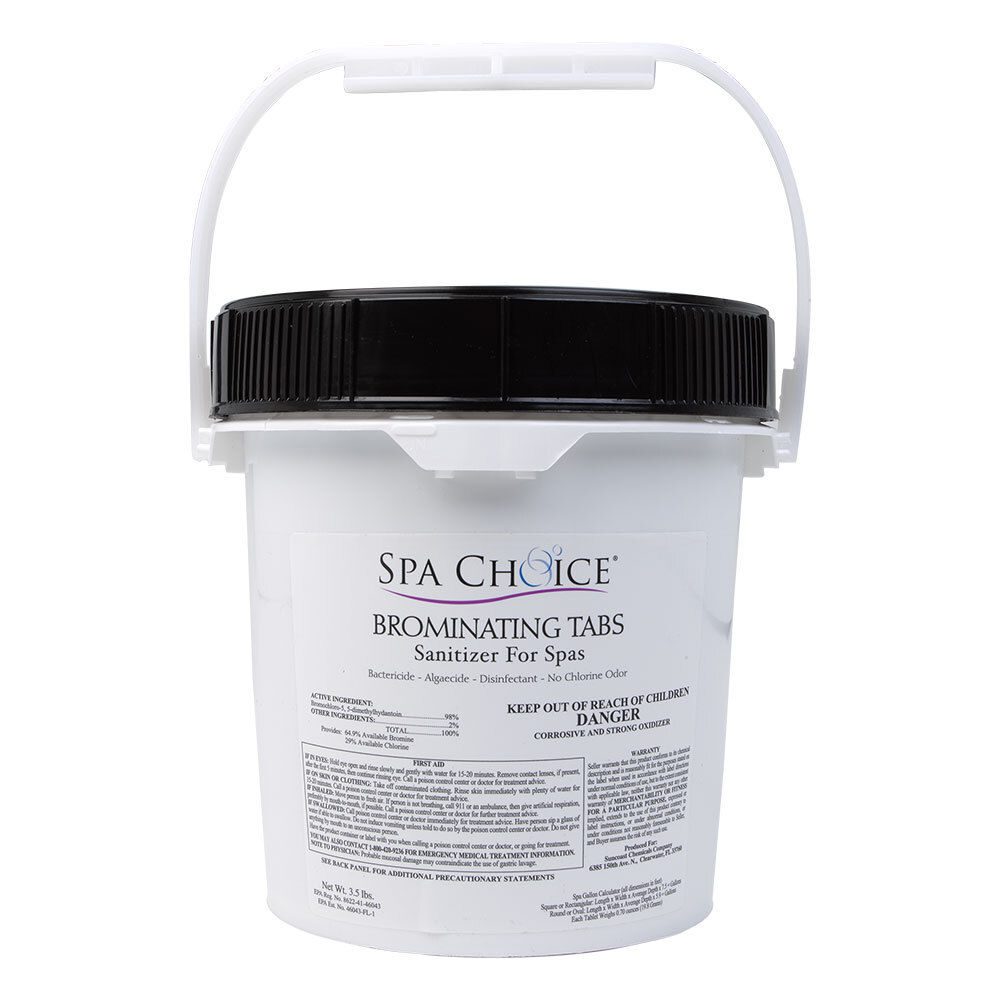 Spa Choice Brominating Tabs Spa Hot Tub Sanitizer Bromine Chemical – 3.5 Lbs.