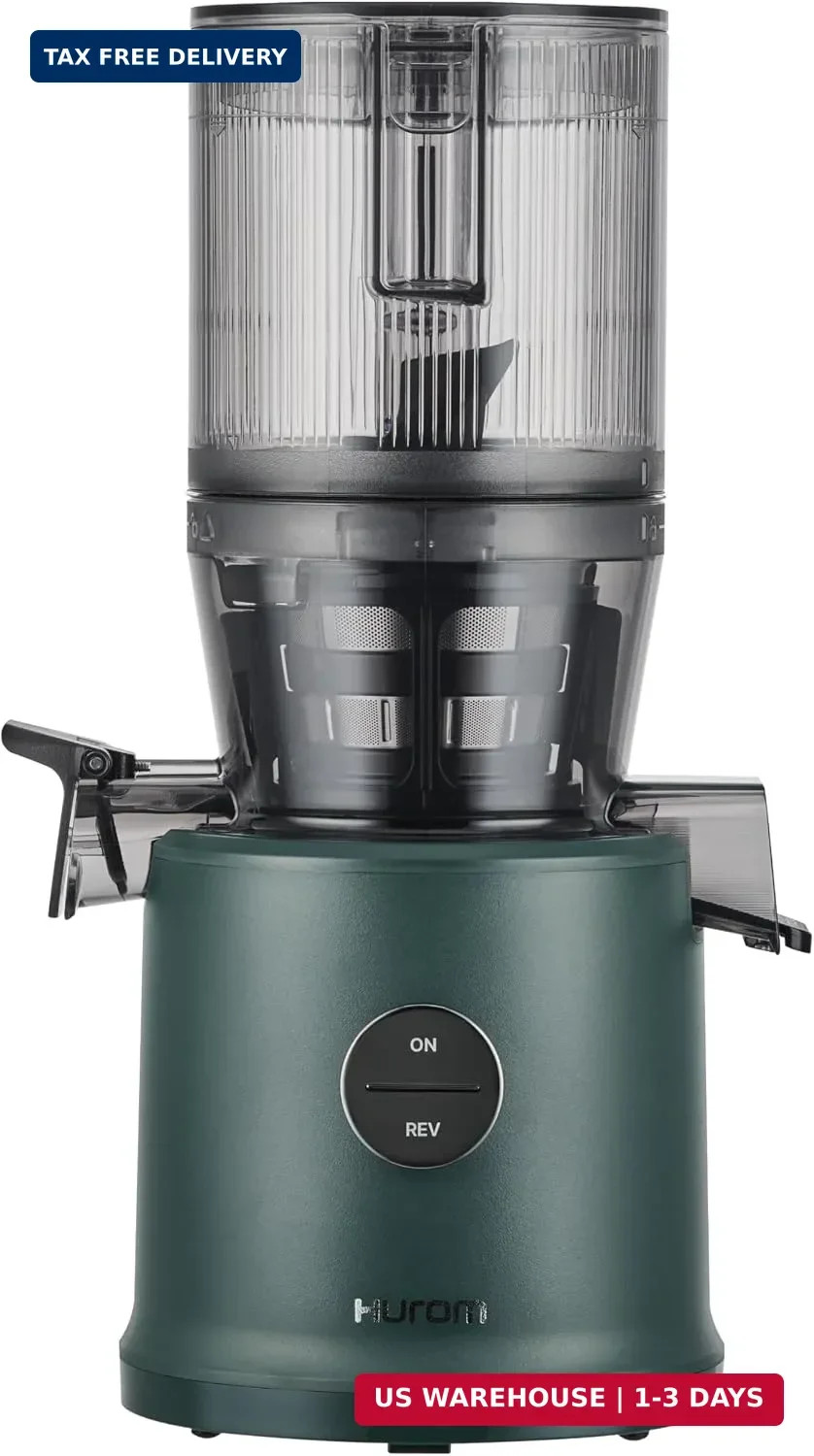 Hurom H80 Cold Press Juicer Machine – Kale – Dishwasher-Safe Parts, Spiral Blade