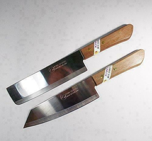 2 pcs, Kiwi Knife Stainless Steel Wood Handle #171 + #172 ( New )