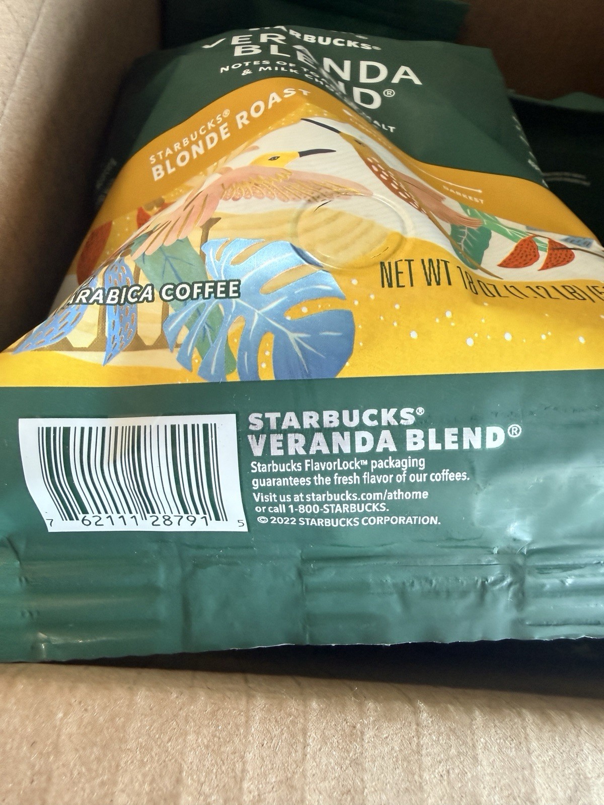 6 Bags Of Starbucks Veranda Ground 18 oz. FRESH DATES EXP. 7/15/26
