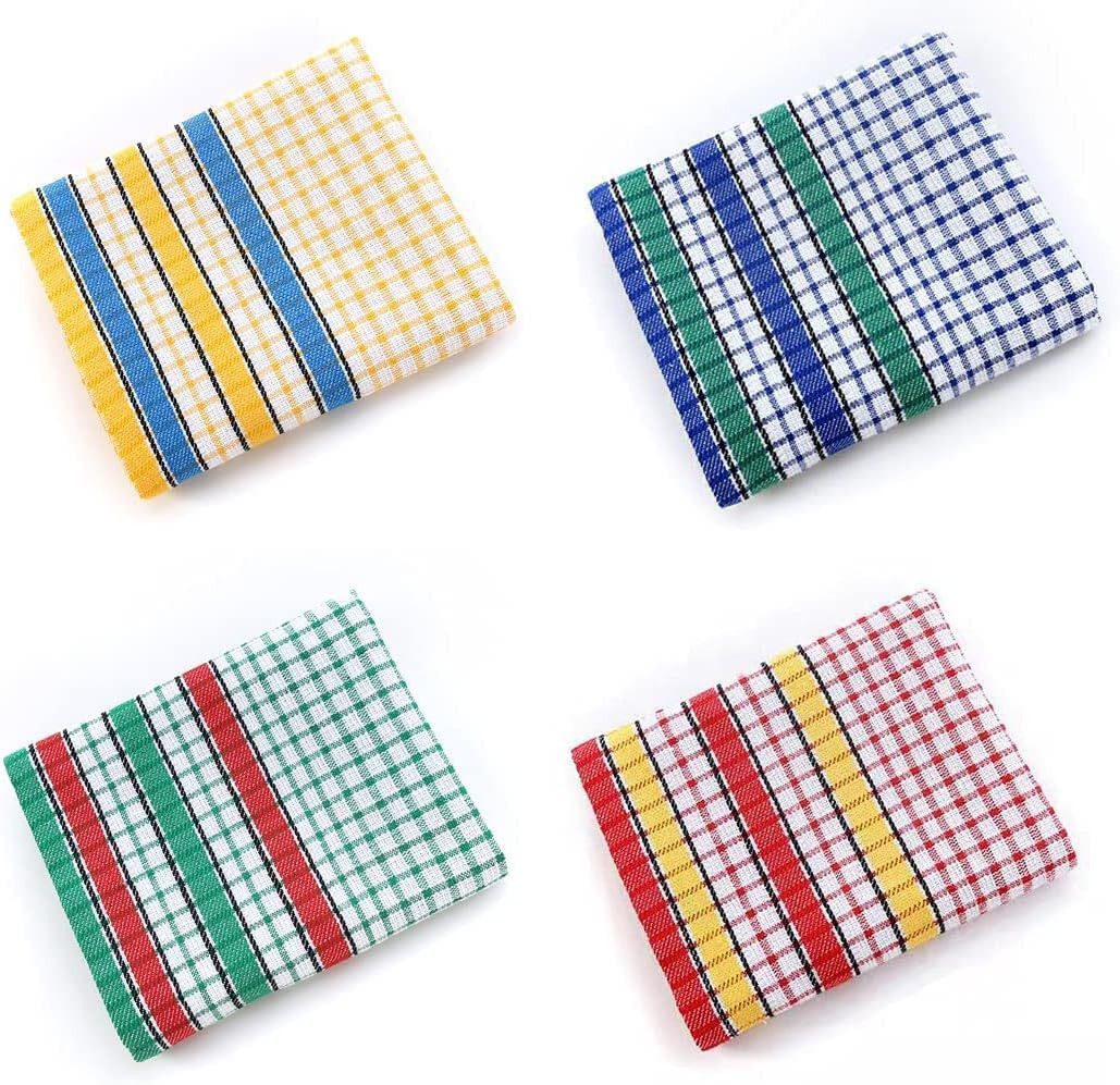 Large Kitchen Dish Towels, 16 Inch x 26 Inch Bulk Absorbent Cotton Kitchen Towel