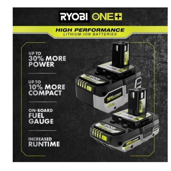 RYOBI CANADA 18V HIGH PERFORMANCE Lithium-Ion 4.0 Ah Battery 2-PACK