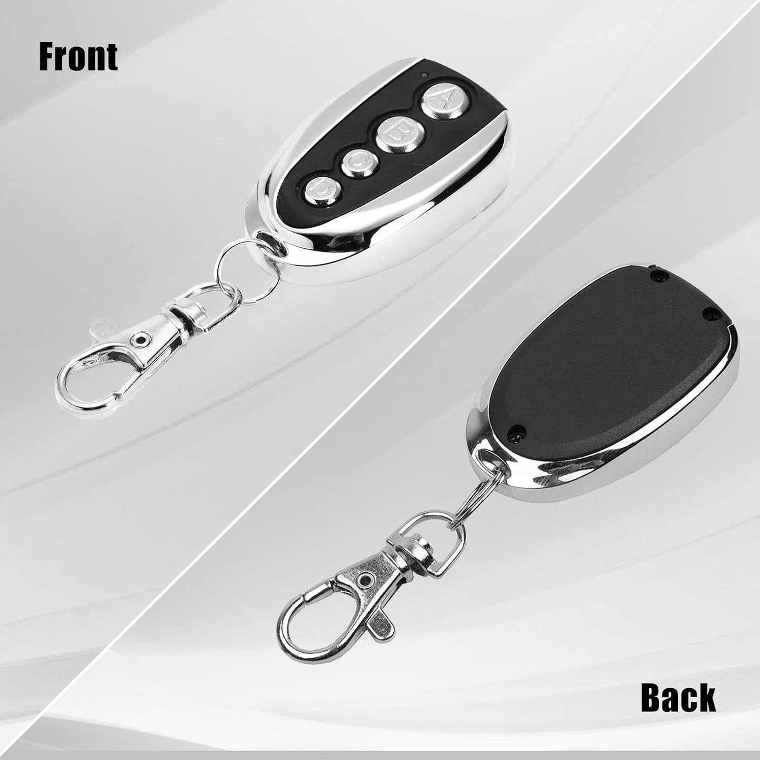 433MHZ Remote Control 5 PCS, Replacement Key Fob Gate Opener Electric Cloning Ga