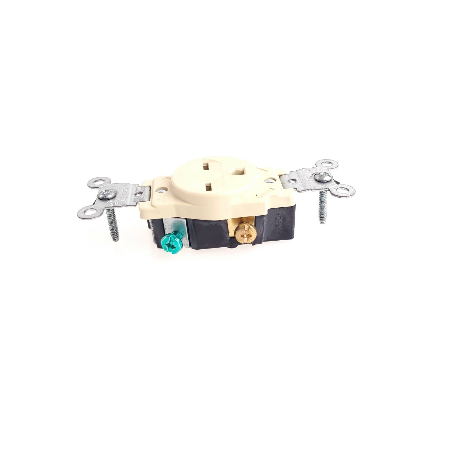 Leviton 5029 15 Amp 250 Volts Single Receptacle Ivory Color Single USA Seller
