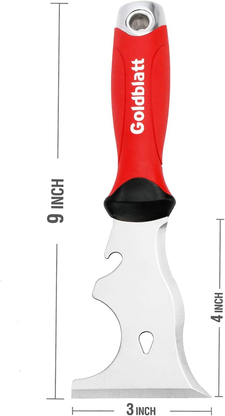 Goldblatt 9-in-1 Drywall Paint Scraper Stainless Steel Putty Knife Scraper NEW