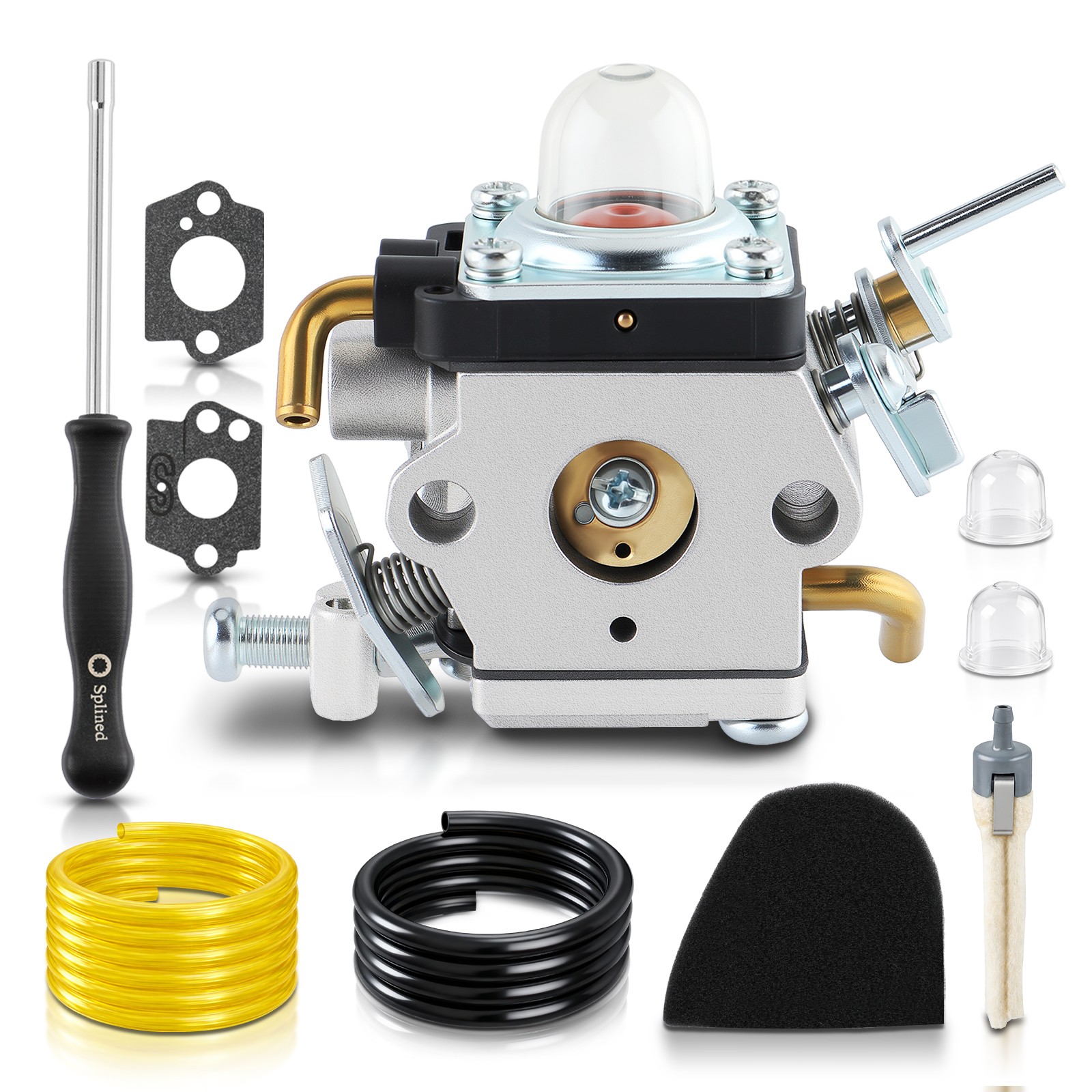 For Husqvarna 122C 122LDX 122LK 22cc Carburetor Air Filter Kit String Trimmer