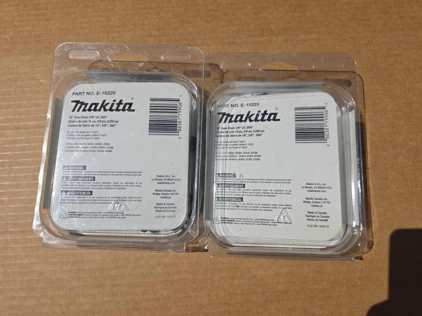 Makita E-18225 18″ Saw Chain 3/8″ LP .050″ (2 Pack)