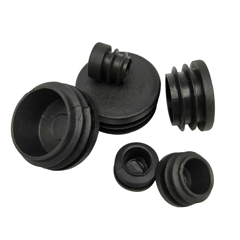 Round Plastic Tube End Caps Insert Bungs Blanking Plugs For Steel Tubing Pipe