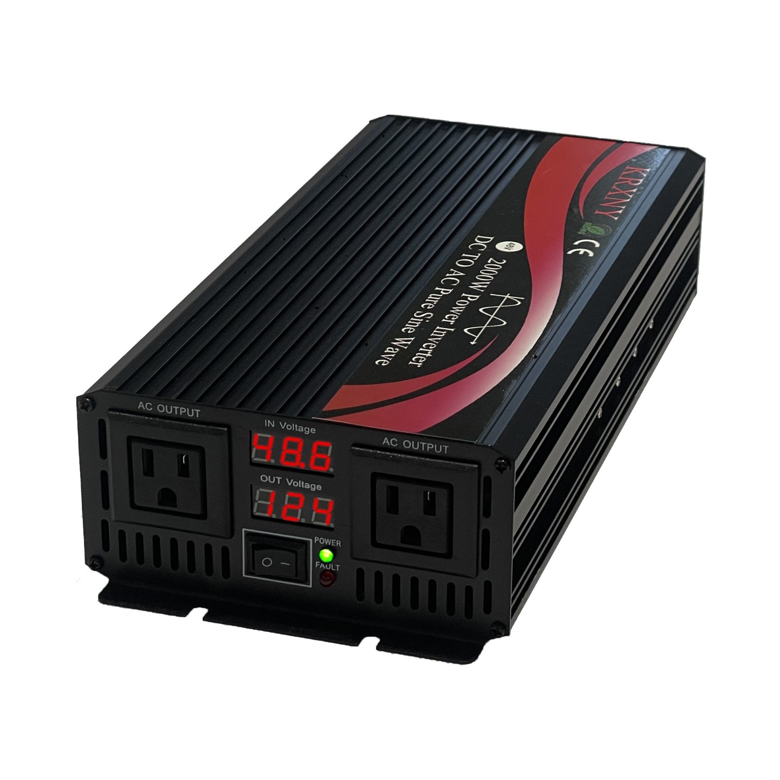 2000W Off Grid Pure Sine Wave Power Inverter 48V DC to 110V 120V AC 60HZ US