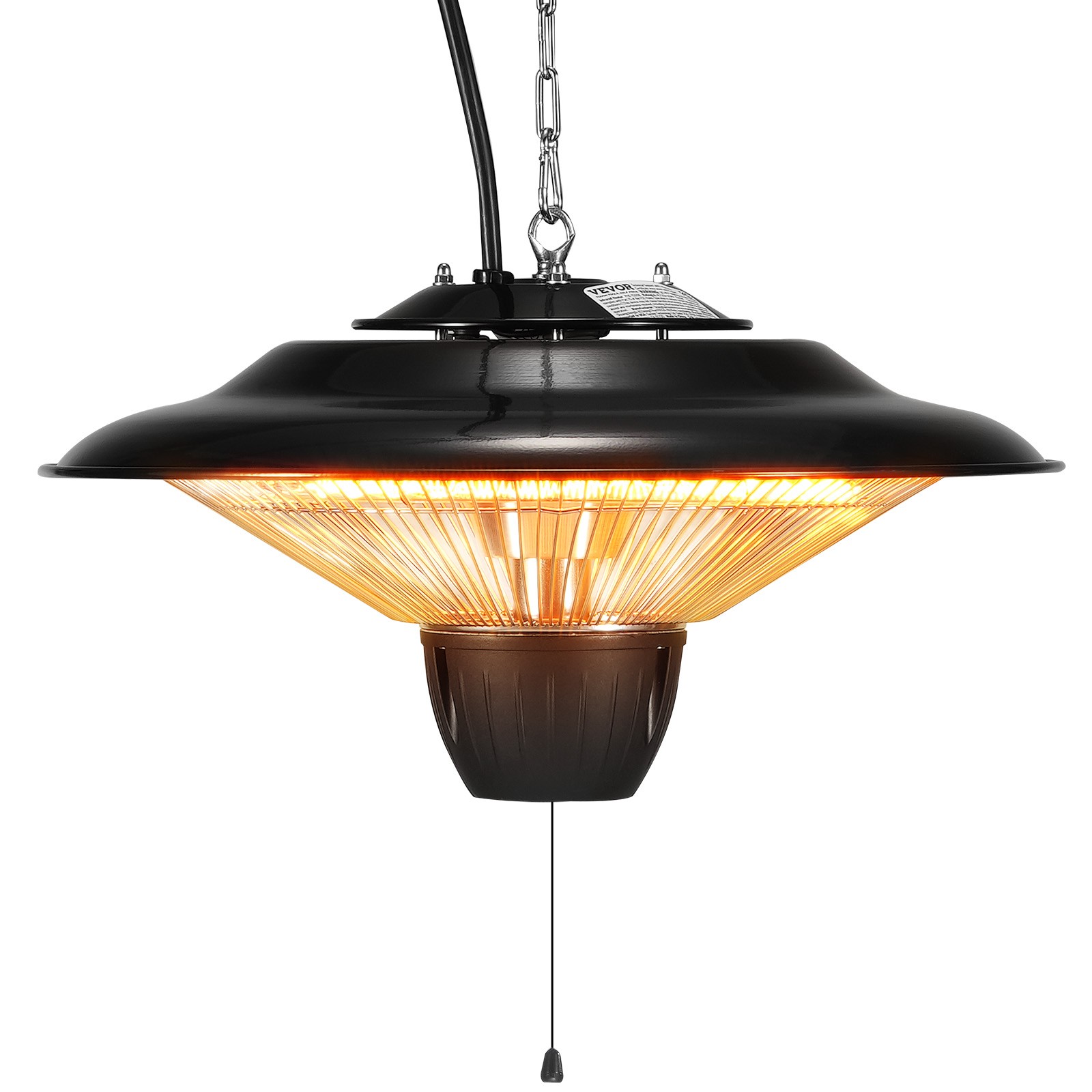 VEVOR 1500W Hanging Patio Heater Electric Infrared Adjustable for Porch Patio
