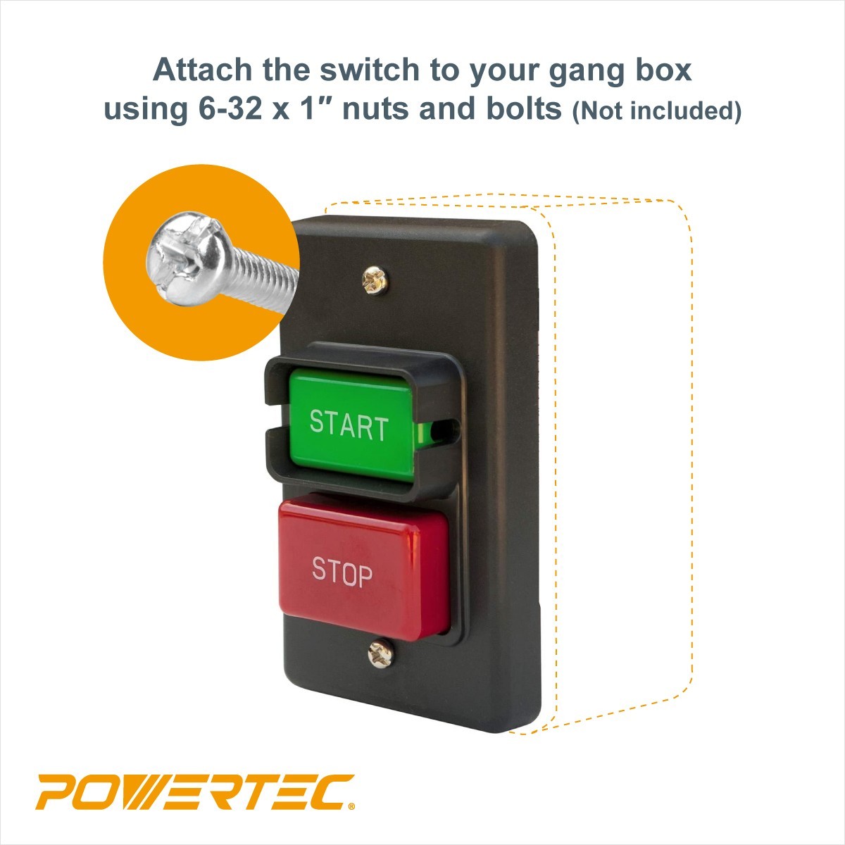 110/220V Single Phase On/Off Switch, 3HP Power Tool Switch for Table & Band Saw
