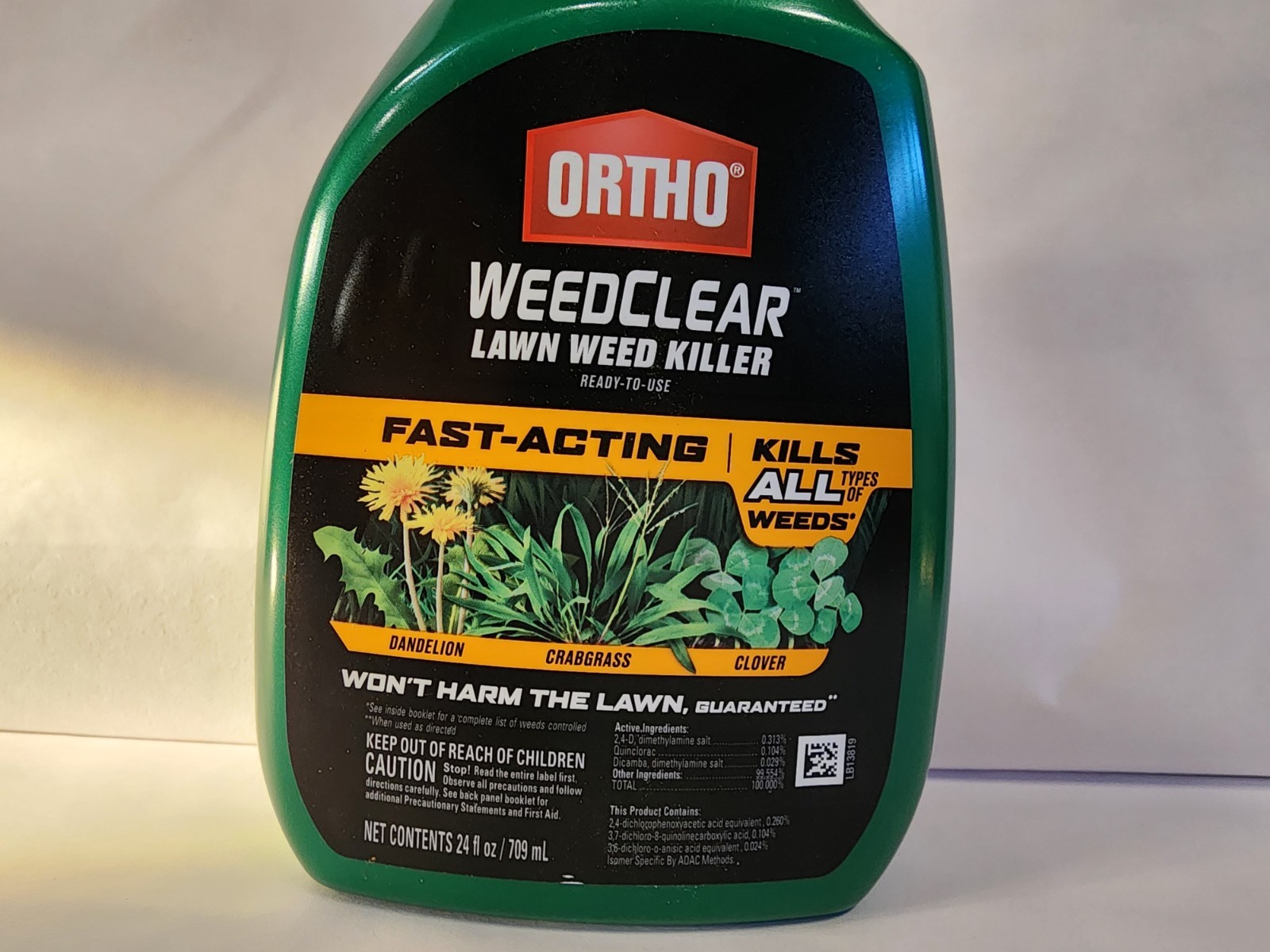 Ortho WeedClear 24oz RTU Lawn Weed Killer Fast Acting Rainproof 1 Hr
