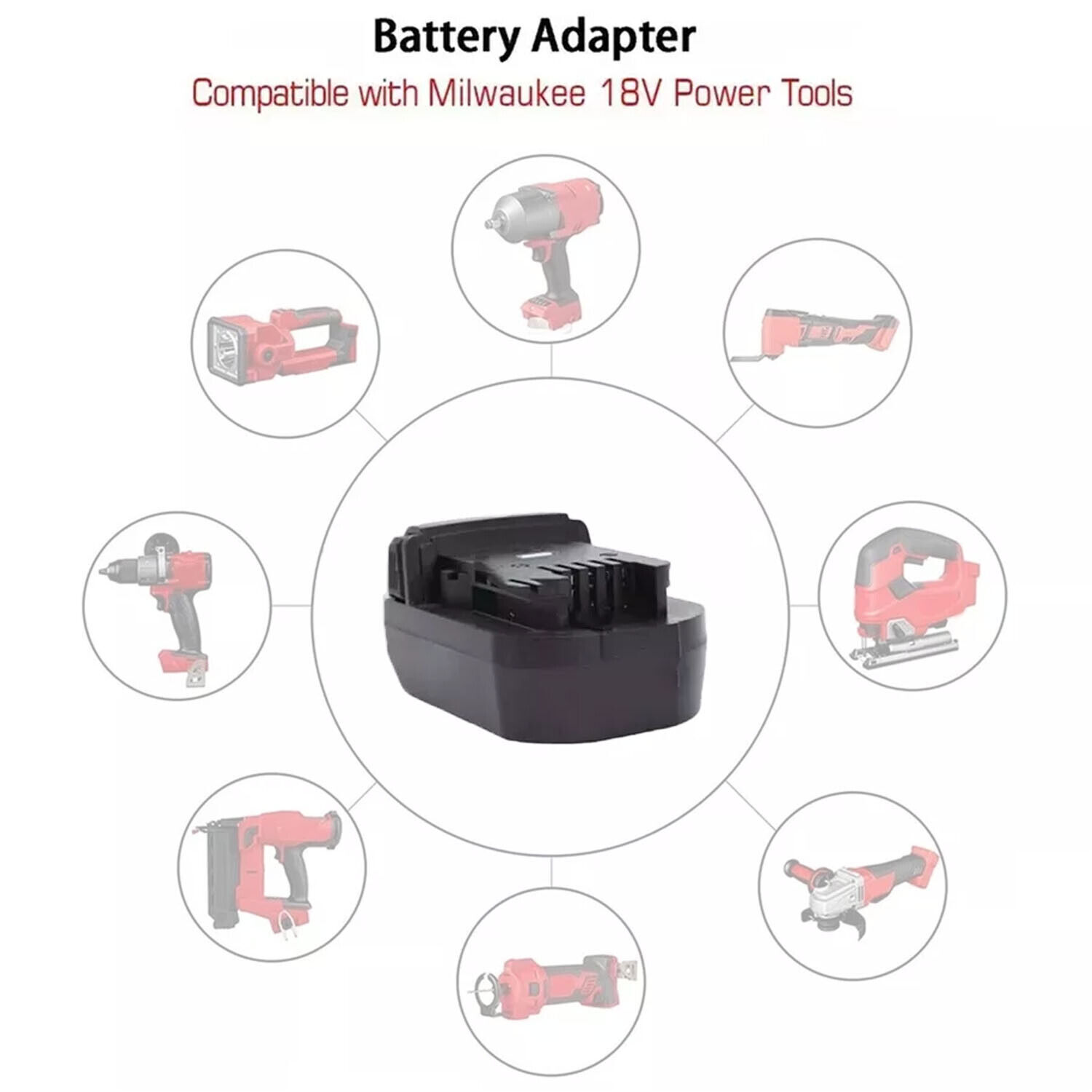 Battery Adapter Converter For Dewalt 20V Max Battery to for Milwaukee 18V Tools
