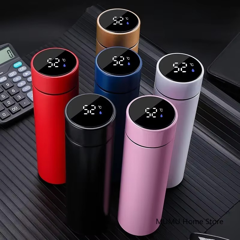500ml Smart Thermos Bottle Stainless Steel Vacuum Flask LED Temperature Cup