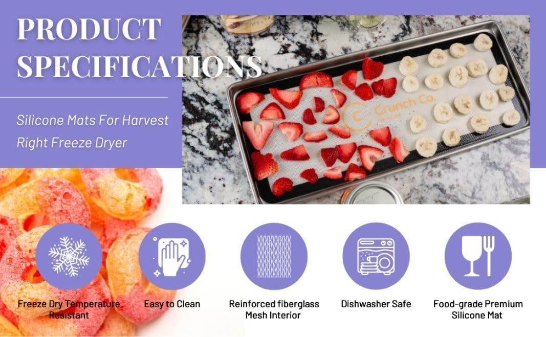 Silicone Freeze Dryer Mats – Easy Clean & Reusable