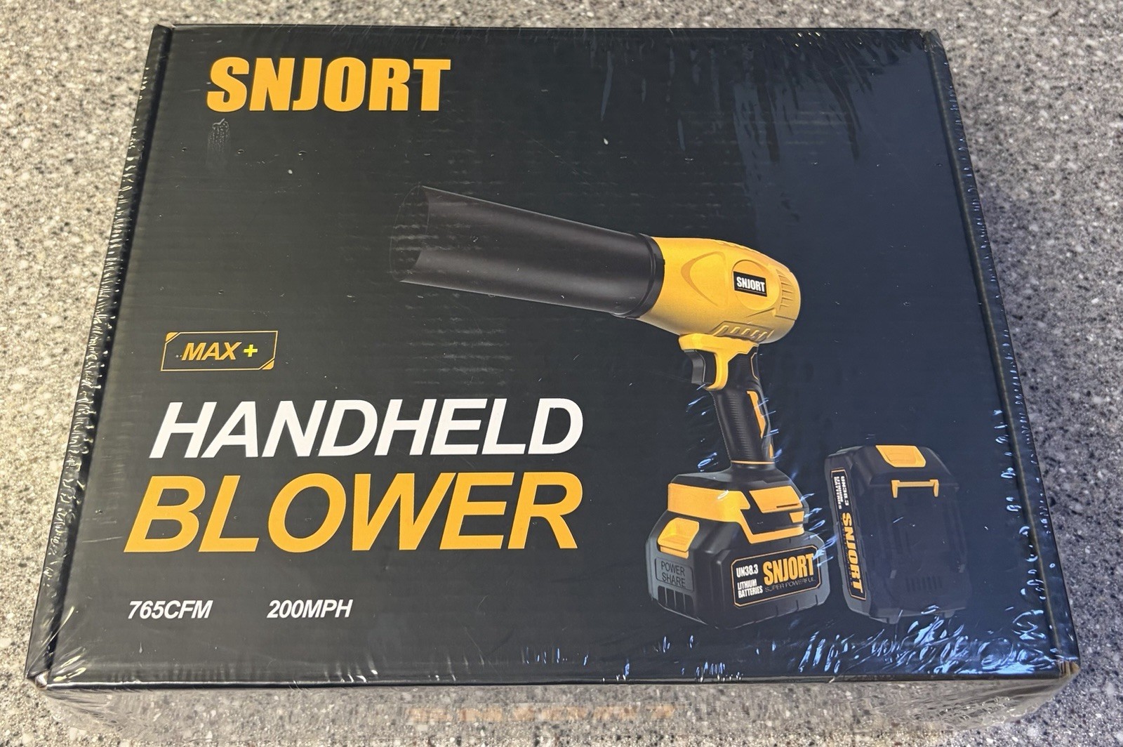 Snjort Max+ Handheld Blower 200 MPH 765 CFM High Power Electric New Sealed Box
