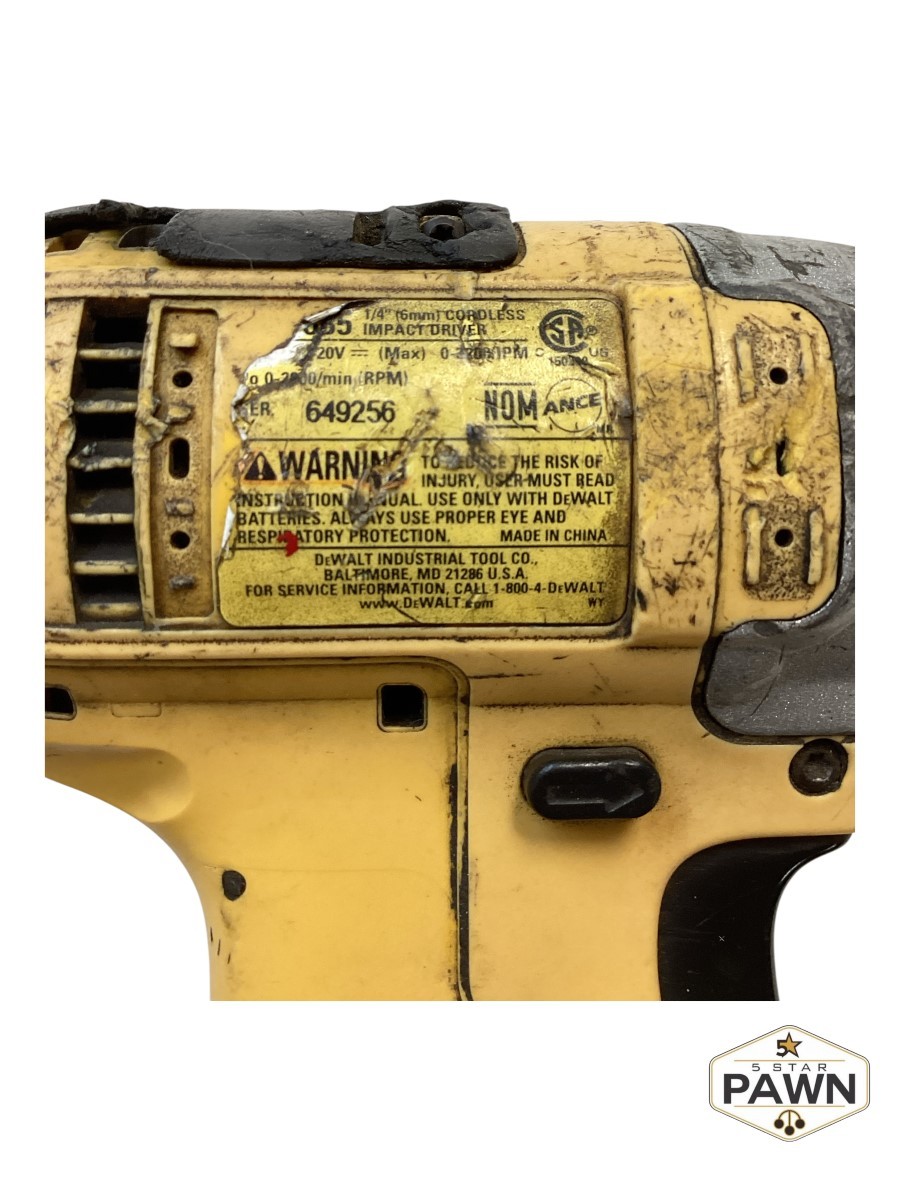 DEWALT DCF885 20V MAX Cordless Impact Driver 1/4″ Tool Only Works – (FVS037424)