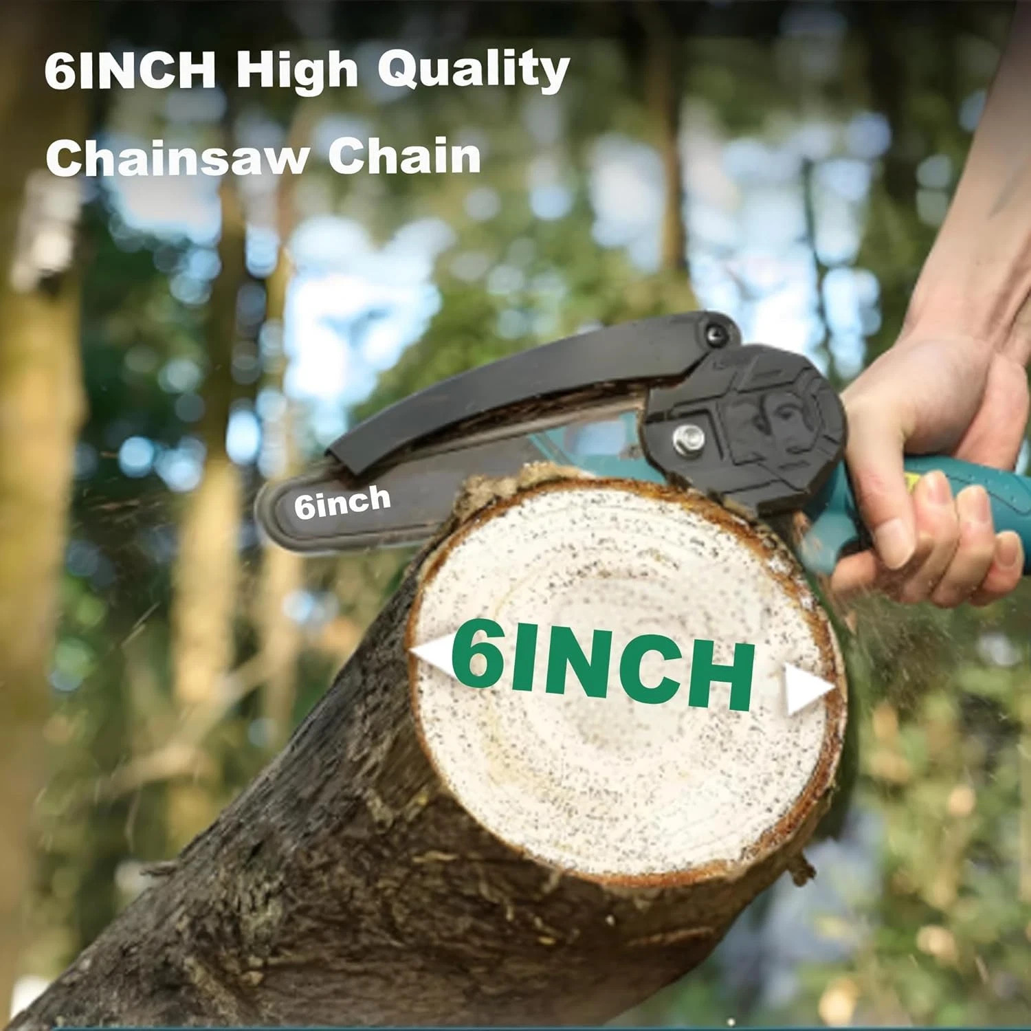 Mini Chainsaw Chain, 5 Chains 6-Inch Replacement Saw Chain for 6 Inch Mini Cordl