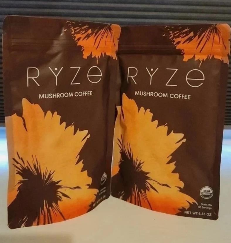 (2 Pack ) Organic Mushroom Coffee * USDA Coffee -30 Servings -Free Shipping