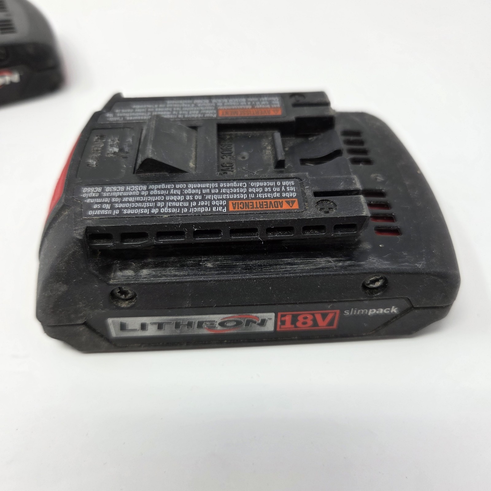 3x Bosch Litheon Slim Pack 18V 1.3Ah Battery Model Bat609 Batteries Only
