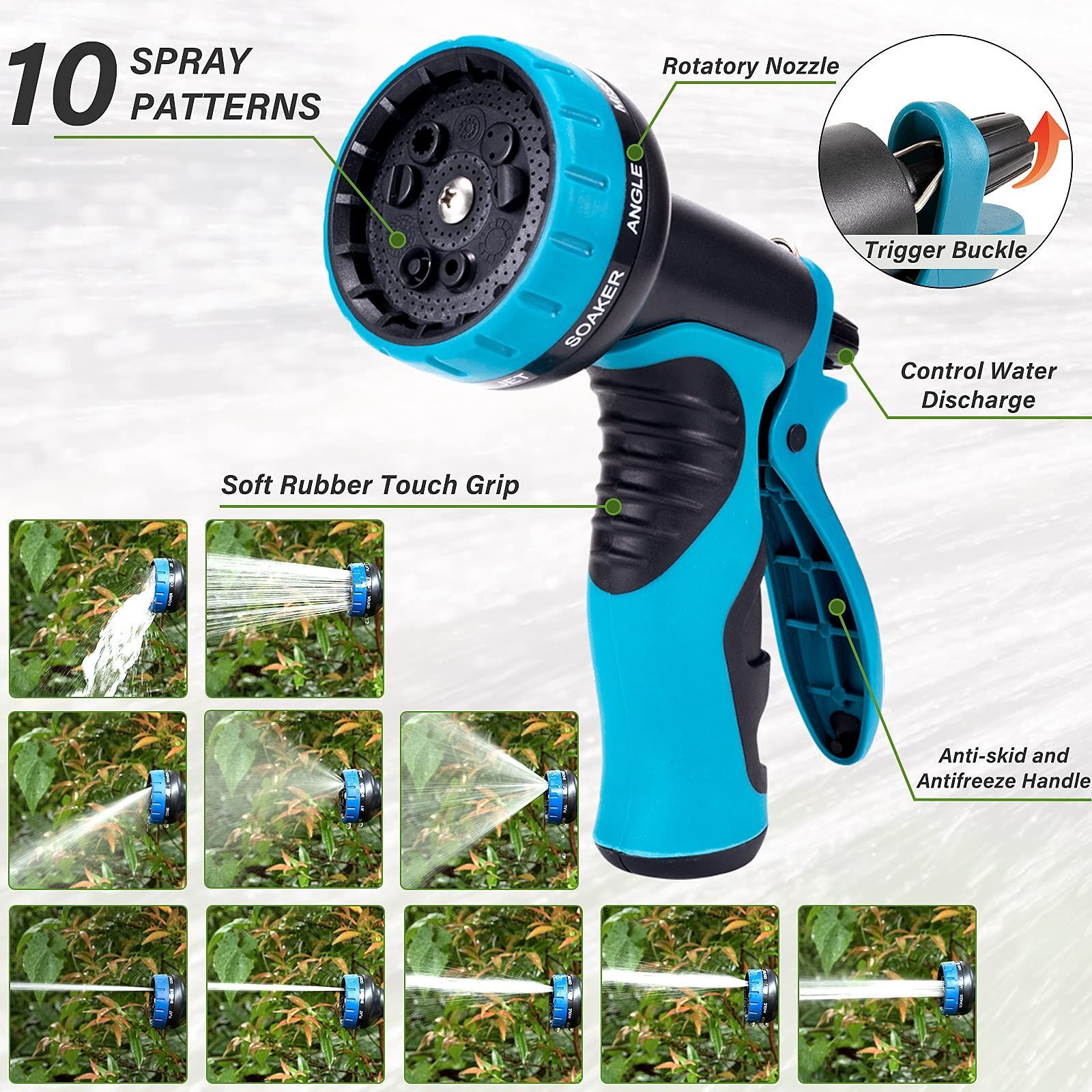 Garden Water Hose 50/75/100FT Deluxe Expandable Garden Hose Heavy Duty Flexible