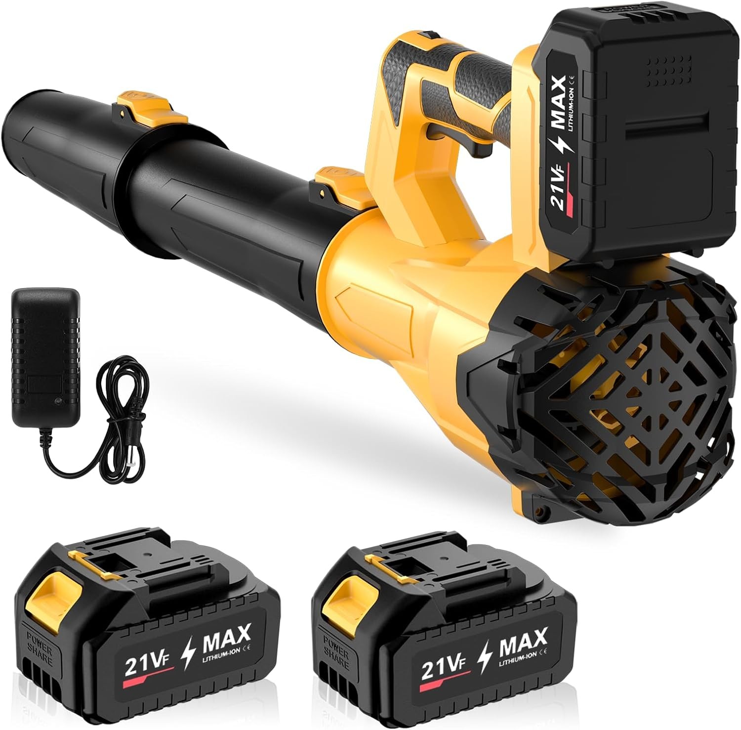 Cordless Leaf Blower 750CFM 200MPH, Electric Handheld with 2 Batteries, 6-Speed