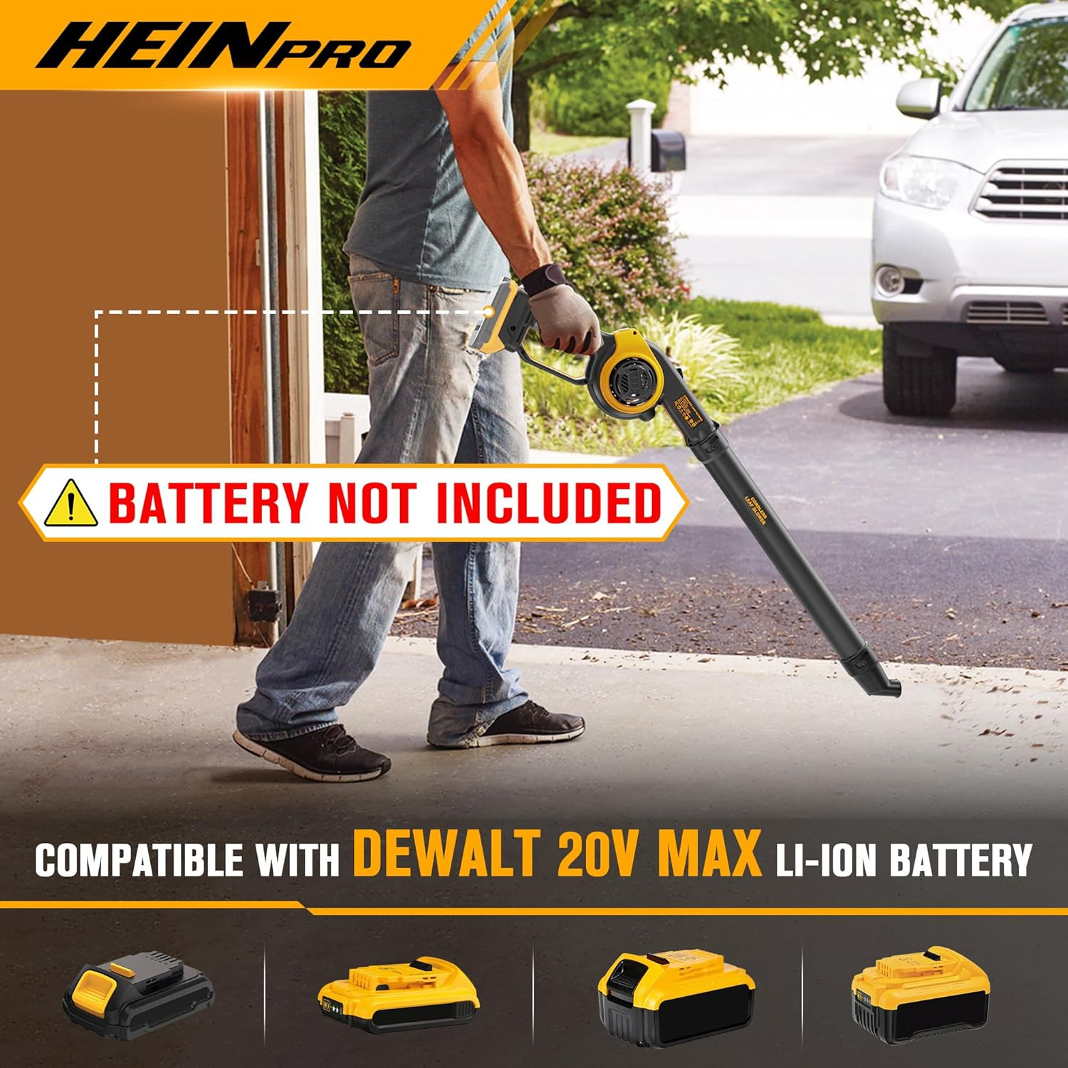 Cordless Leaf Blower Compatible with DEWALT 20V Max Battery (Tool Only) 200MPH S