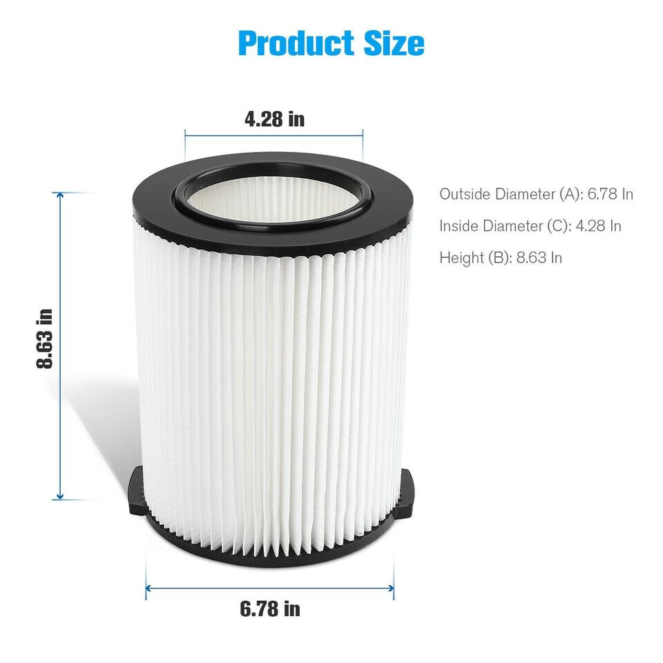 Vacuum Cleaner Filter Replacement for Ridgid 5-20 Gallon Wet/Dry VF4000 Shop Vac