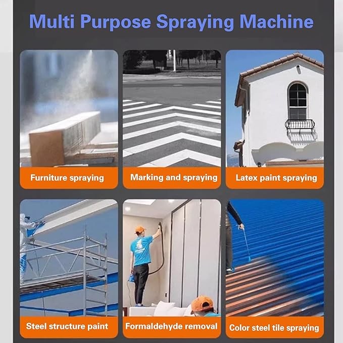 For Makita Airless Paint Sprayer for Wall Paints Varnishes 18-21V With Battery