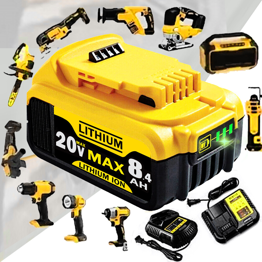 2Pack 8000mAh Lithium Battery For DeWalt 20 Volt Max 8.0AH DCB205 DCB206 DCB200