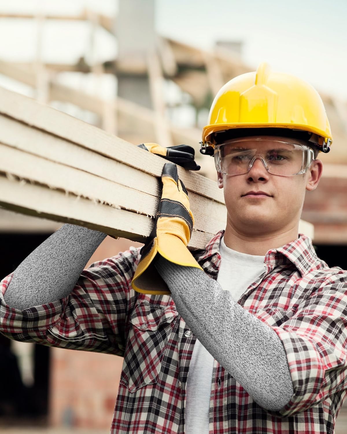 Evridwear Cut Resistant Sleeves with/without Thumb Hole for Work Preventing Stab