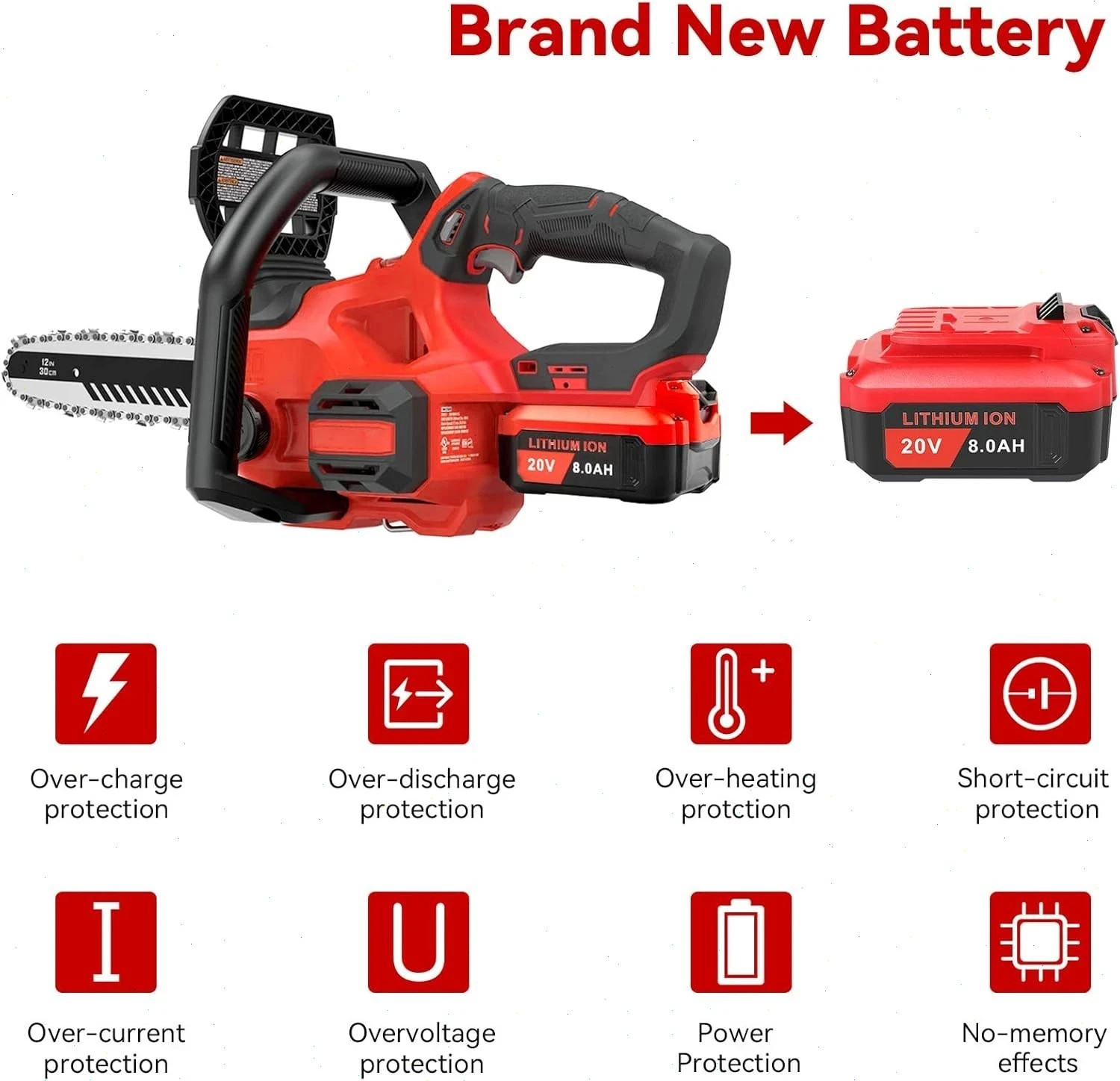 2PACK 20Volt For Craftsman V20 8.0Ah Li-ion Battery CMCB204 CMCB202 /Charger