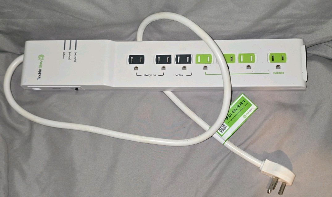 TrickleStar 7 Outlet Advanced Power Strip Surge Protector Energy Saver