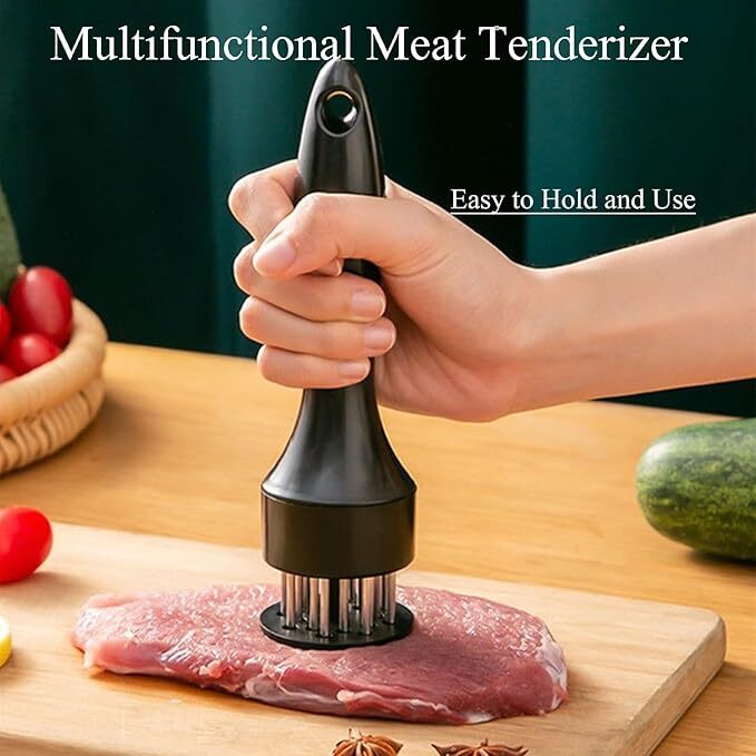 Meat Tenderizer Tool 21Needles Stainless Steel for Tenderizing Kitchen Tool USA