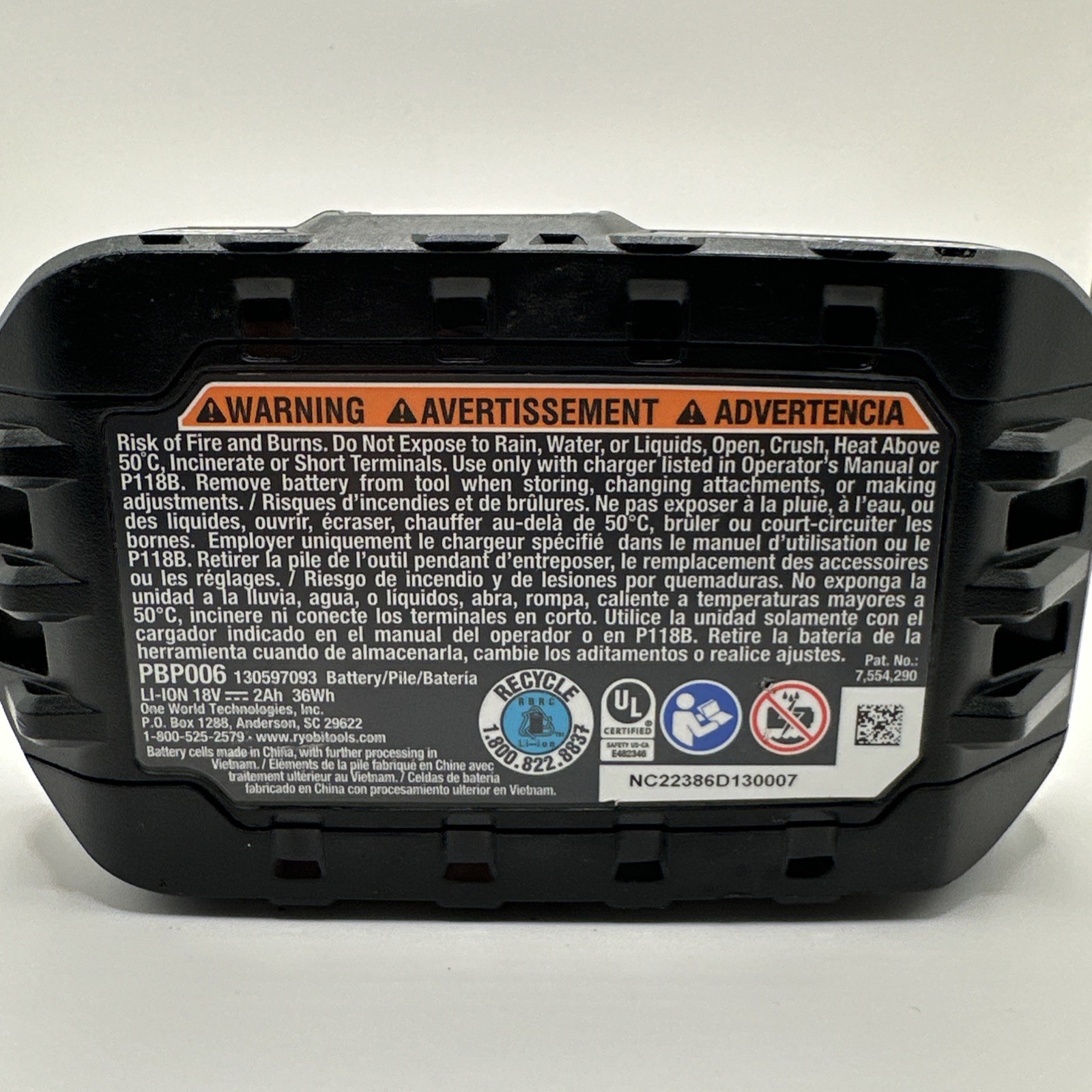 Ryobi PBP006 Lithium-Ion Battery