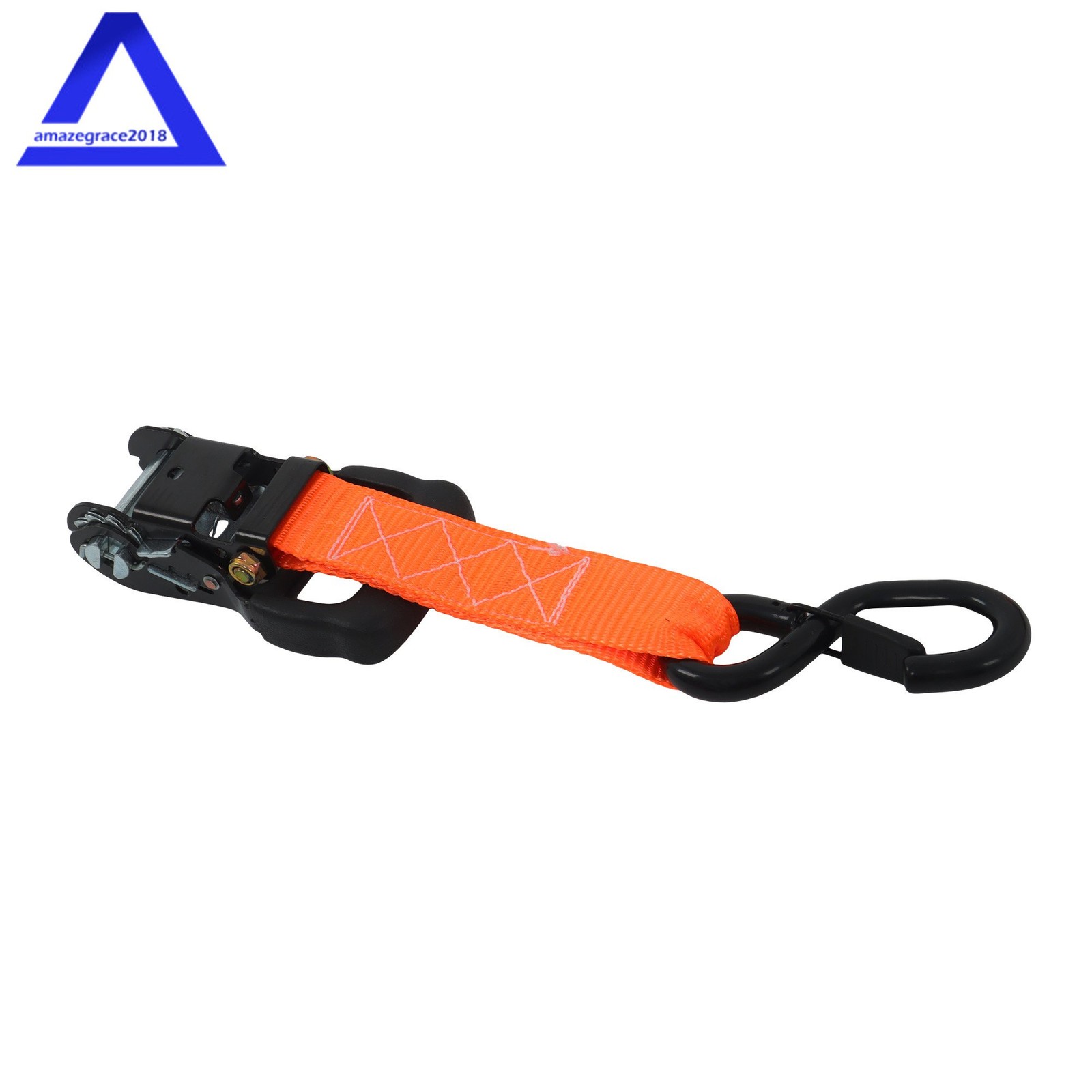 4Pack 1.6″ × 8 Feet Heavy Duty Tie Downs 5208Lbs Ratchet Straps W/ S Hook Orange
