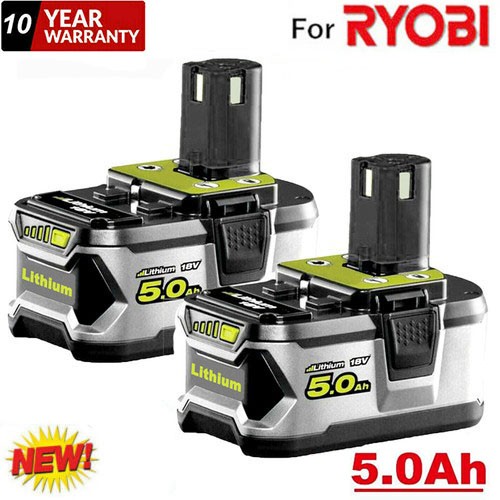 2X FOR RYOBI P108 One 18V 5.0 Ah Lithium-Ion HIGH PERFORMANCE Battery PBP004 NEW