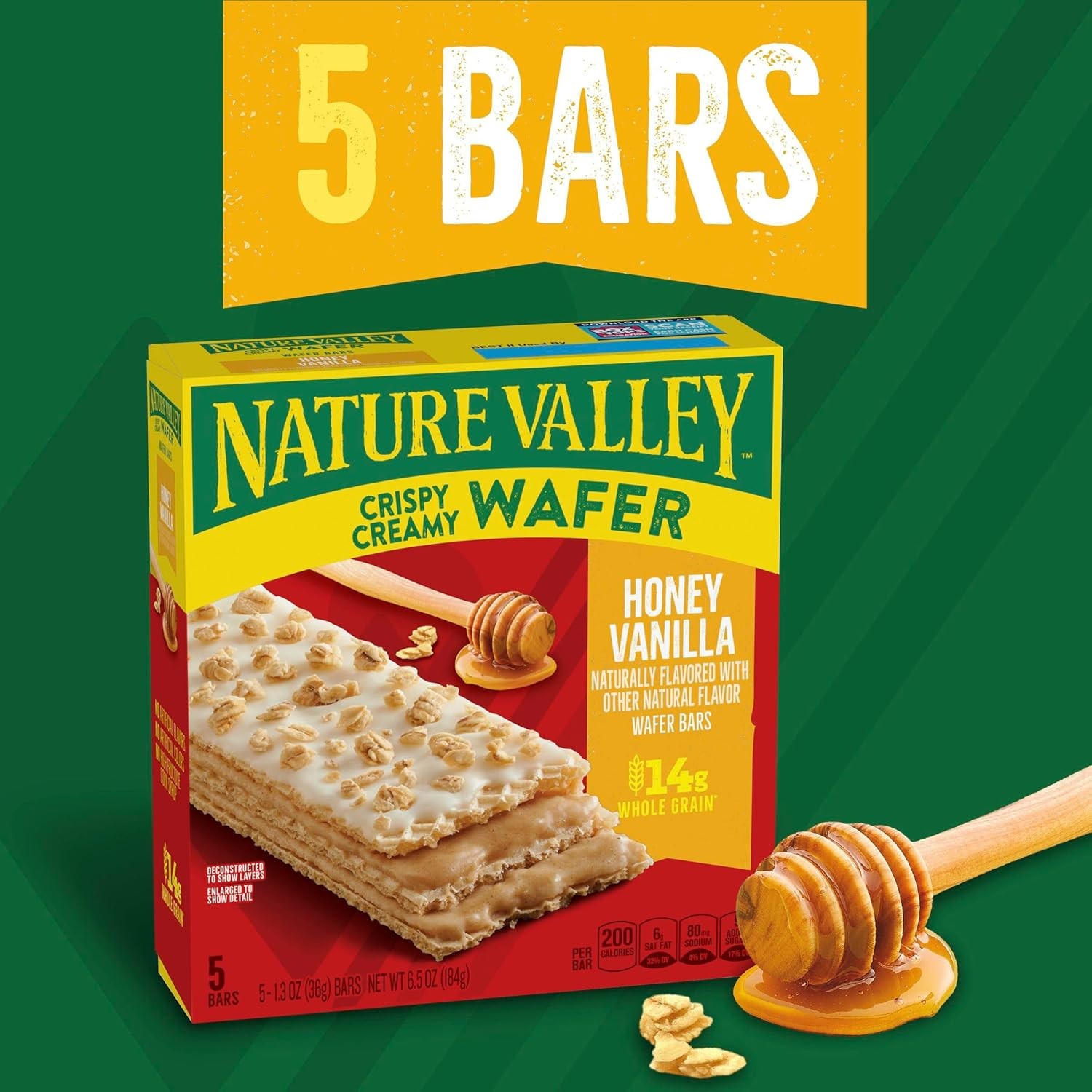 Nature Valley Crispy Creamy Wafer Bars, Whole Grain (Select Your Flavor & Size)