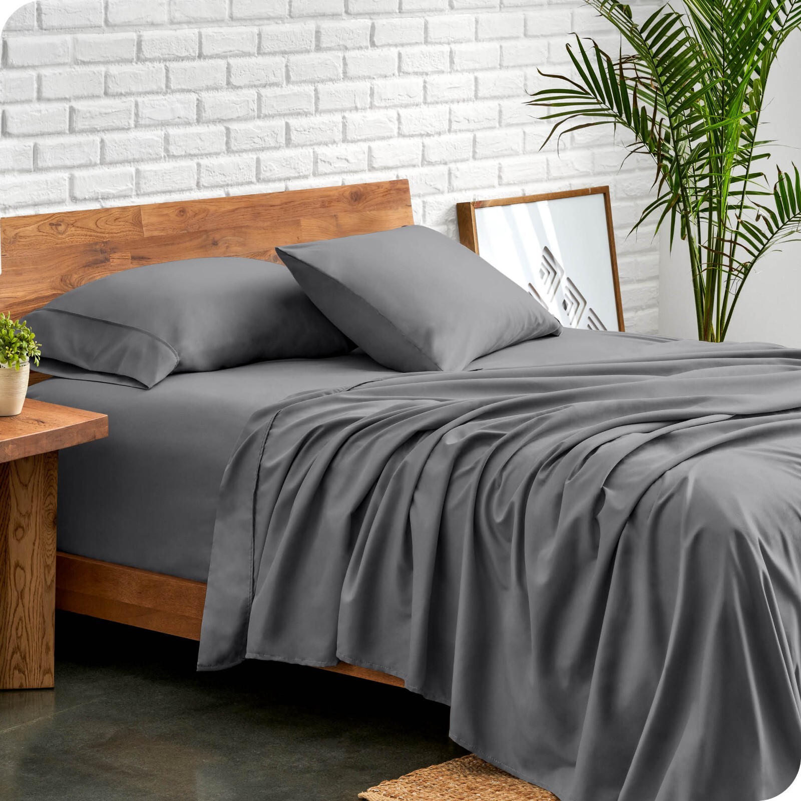 Bare Home Microfiber Sheet Sets – Premium 1800 Collection – Deep Pockets