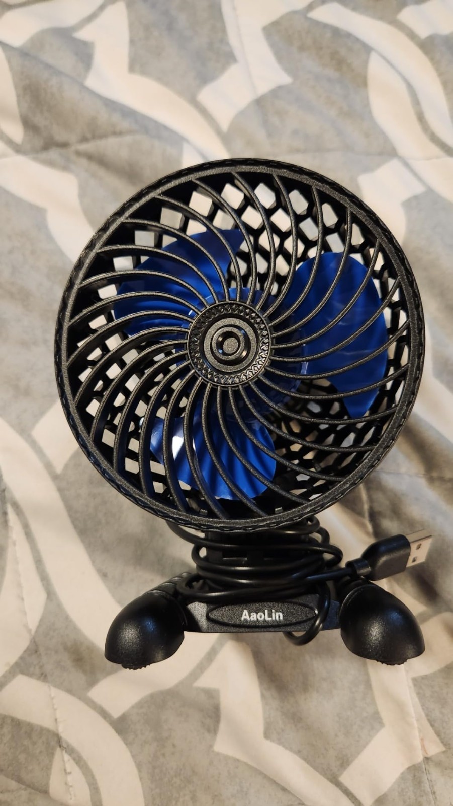 USB Desktop Mini Fan Stepless Speed Control Quiet Portable Airflow Cooling USNew