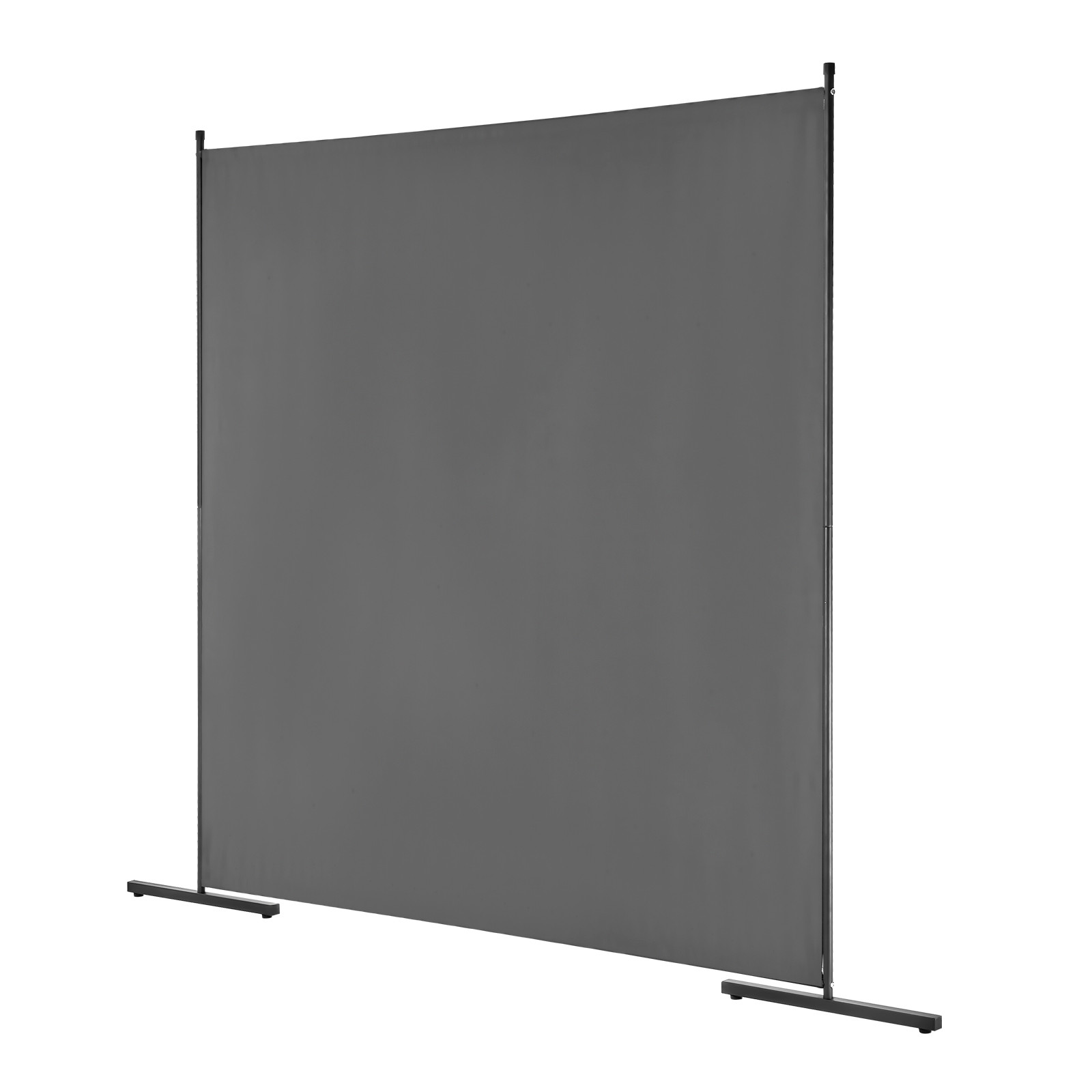 6FT Room Divider Single Panel Fabric Room Screen for Office Bedroom Grey