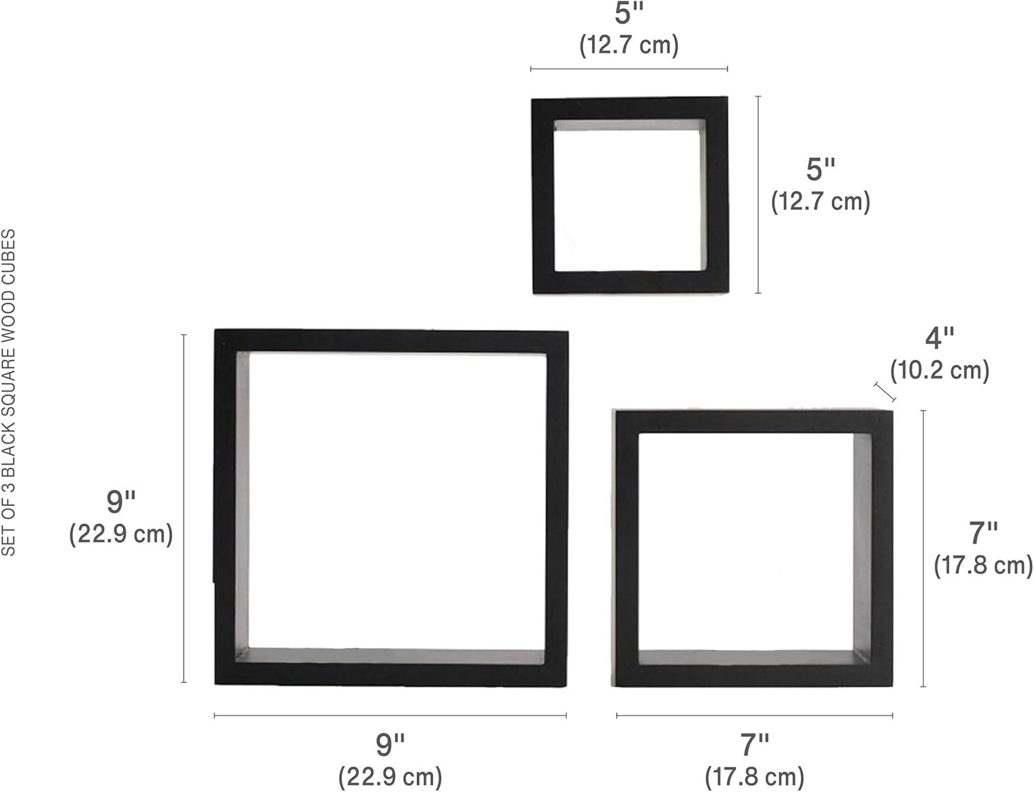 Stylish Floating Square Cube Shelves for Any Room Decor